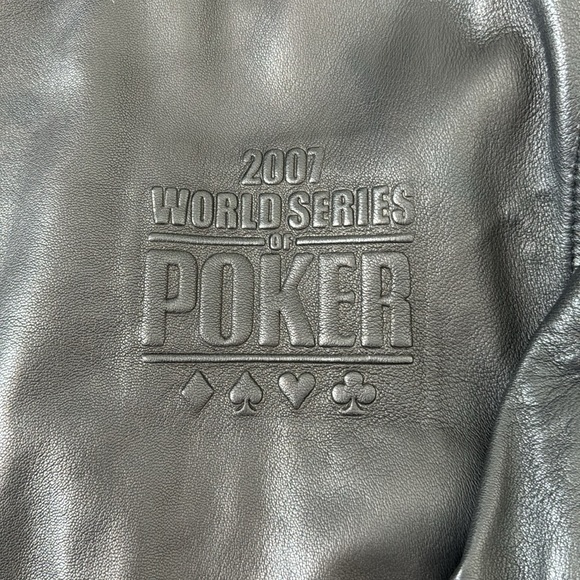 Leather World Series of poker jacket - Picture 5 of 12